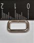 Preview: (SL2) Schlaufe mit 12 x 6 mm Durchlassbreite silber vernickelt
