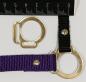 Preview: (HR-G5) 2s halter ring 12mm / 17mm from the centre - GOLD 1 pair - made of Plexiglas® XT - lasered