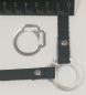 Preview: 2s halter ring 12mm from the centre - SILVER 1 pair - made of Plexiglas® XT - lasered