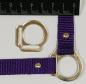 Preview: (HR-G4) 2er Halfterring 17mm aus der Mitte - GOLD 1 Paar - aus Plexiglas® XT  - gelasert