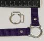 Preview: (HR-S3) 2s halter ring 17mm centre - SILVER 1 pair - made of Plexiglas® XT - lasered