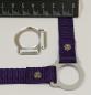 Preview: (HR-S3) 2s halter ring 17mm centre - SILVER 1 pair - made of Plexiglas® XT - lasered