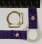 Preview: (HR-G3) 2er Halfterring 17mm mittig - GOLD 1 Paar - aus Plexiglas® XT  - gelasert