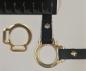 Preview: 2s halter ring 12mm centre - GOLD 1 pair - made of Plexiglas® XT - lasered
