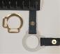 Preview: 2s halter ring 12mm centre - GOLD 1 pair - made of Plexiglas® XT - lasered
