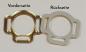 Preview: (HR-G11) 3s halter ring 12mm round - GOLD 1 pair - made of Plexiglas® XT - lasered