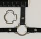 Preview: (HR-S11) 3er Halfterring 12mm rund - SILBER 1 Paar - aus Plexiglas® XT  - gelasert