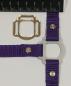 Preview: (HR-G14) 3s halter ring 17mm half round - GOLD 1 pair - made of Plexiglas® XT - lasered