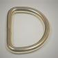 Preview: (DR3) 1 piece D-Ring  Inside 20 x 15mm - Ø 3 mm steel gold plated brass