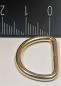 Preview: (DR4) 1 piece D-Ring  Inside 16 x 12mm - Ø 2.75 mm steel gold plated brass