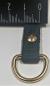 Preview: (DR4) 1 piece D-Ring  Inside 16 x 12mm - Ø 2.75 mm steel gold plated brass