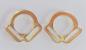 Preview: (HR-3) 2s halter ring 17mm centre - Colour : (please choose) 1 pair - made of Plexiglas® XT - lasered