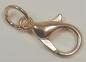Preview: (K10) Mini Karabinerhaken mit Ring offen gold