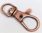 Preview: (K4) Carabiner with swivel half round old copper