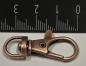 Preview: (K4) Carabiner with swivel half round old copper
