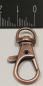 Preview: (K4) Carabiner with swivel half round old copper