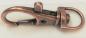 Preview: (K4) Carabiner with swivel half round old copper