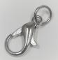 Preview: (K9) Mini Snap Hook with ring open silver