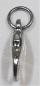 Preview: (K9) Mini Snap Hook with ring open silver
