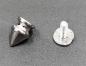 Preview: (SN4) Schraubniete kurz spitz Stahl silber vernickelt Ø 7 x 11 mm