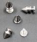Preview: (SN4) Schraubniete kurz spitz Stahl silber vernickelt Ø 7 x 11 mm