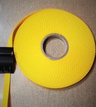 10mm Gurtband aus PP Farbe: gelb Menge pro Einheit : 2 Meter