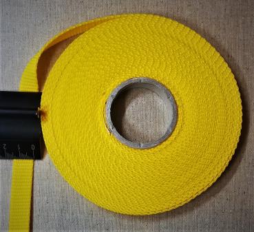 15mm Gurtband aus PP Farbe: gelb Menge pro Einheit : 2 Meter