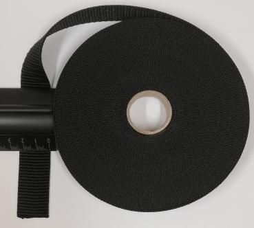 25mm Gurtband aus PP Farbe: schwarz Menge pro Einheit : 1 Meter