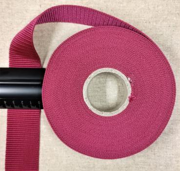 40mm PP webbing strap Colour: bordeaux red Quantity per unit : 1 meters