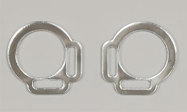 2s halter ring 12mm from the centre - SILVER 1 pair - made of Plexiglas® XT - lasered