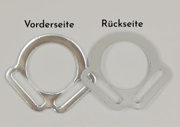 (HR-S3) 2s halter ring 17mm centre - SILVER 1 pair - made of Plexiglas® XT - lasered