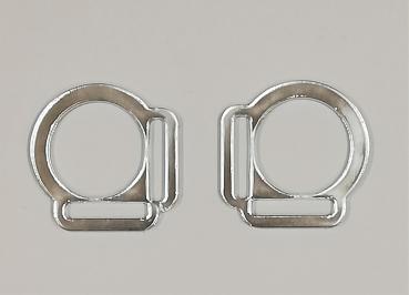 (HR-S4) 2s halter ring 17mm from the centre - SILVER 1 pair - made of Plexiglas® XT - lasered