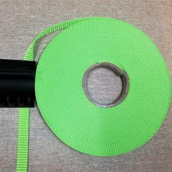 10mm Gurtband aus PP Farbe: leuchtend grün Menge pro Einheit : 2 Meter