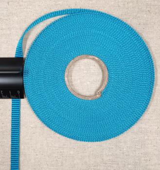10mm Gurtband aus PP Farbe: türkis Menge pro Einheit : 2 Meter