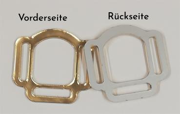 (HR-G14) 3s halter ring 17mm half round - GOLD 1 pair - made of Plexiglas® XT - lasered