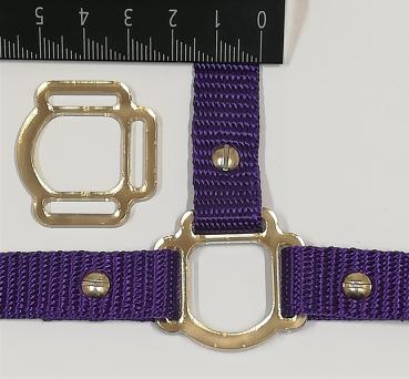 (HR-G14) 3s halter ring 17mm half round - GOLD 1 pair - made of Plexiglas® XT - lasered