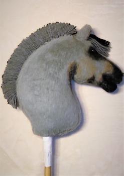 Norwegian fjord horse "Spike" size (A4+) with stick - with 100% filling unique - second-hand - origin : from Finland (Sold by order / commission sale )