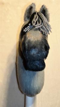 Norwegian fjord horse "Spike" size (A4+) with stick - with 100% filling unique - second-hand - origin : from Finland (Sold by order / commission sale )