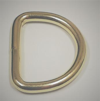 (DR3) 1 piece D-Ring  Inside 20 x 15mm - Ø 3 mm steel gold plated brass