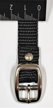(DSR2) Doppelstegschnalle Rundkanten mit 13mm Durchlassbreite (bis 15mm) silber vernickelt