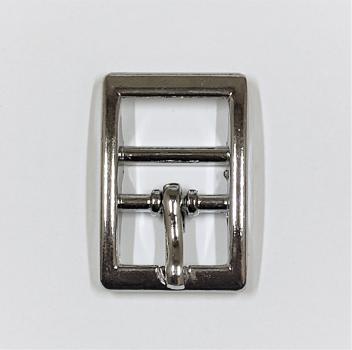 (DS4) Doppelstegschnalle eckig mit 15,5mm Durchlassbreite silber verchromt