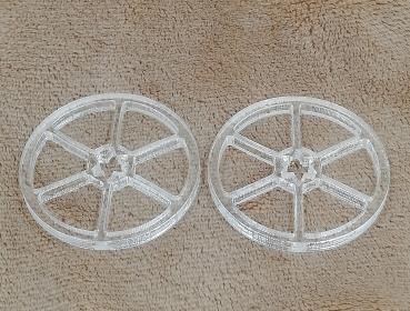 Glücksrad Hackamore 1 Paar = 2 Stück aus Plexiglas® XT gelasert