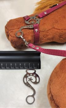 (HM-E1-Barock) Hackamore - "Baroque" for HH from A5 to A4+ / 1 pair = 2 pieces made of V2A stainless steel  highly polished