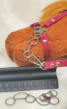 (HM-E1-Sport) Hackamore - "Sport" for HH from A5 to A4+ / 1 pair = 2 pieces made of V2A stainless steel  NEW : now highly polished