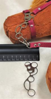 (HM-E1-Sport) Hackamore - "Sport" for HH from A5 to A4+ / 1 pair = 2 pieces made of V2A stainless steel  NEW : now highly polished