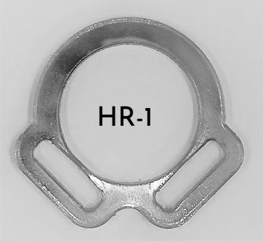 (HR1) 2er Halfterring 12mm mittig - Farbe : (bitte auswählen) 1 Paar - aus Plexiglas® XT  - gelasert