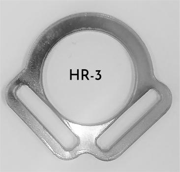 (HR3) 2er Halfterring 17mm mittig - Farbe : (bitte auswählen) 1 Paar - aus Plexiglas® XT  - gelasert
