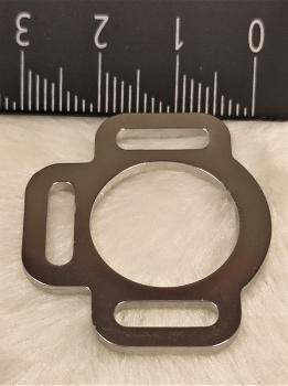 1 pair of stainless steel halter rings 3x 12mm slot highly polished