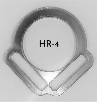 (HR4) 2er Halfterring 17mm aus der Mitte - Farbe : (bitte auswählen) 1 Paar - aus Plexiglas® XT  - gelasert