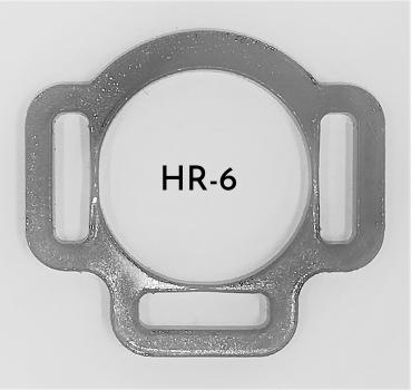 (HR6) 3er Halfterring 12mm rund - Farbe : (bitte auswählen) 1 Paar - aus Plexiglas® XT  - gelasert
